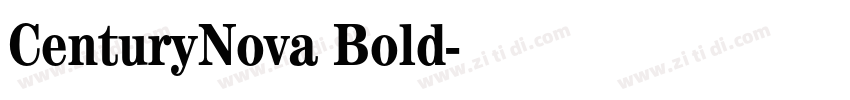 CenturyNova Bold字体转换